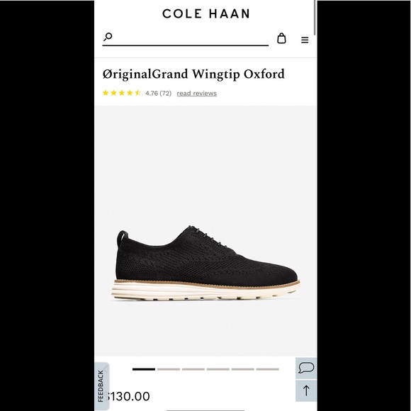 SOLD - Cole Haan ØriginalGrand Wingtip Oxford -NWT - Picture 6 of 6